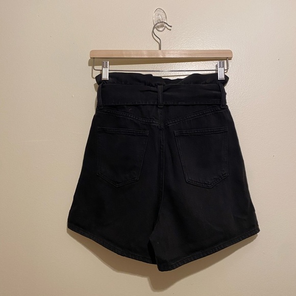 Joe’s Jeans black high waisted belted shorts . Size 24 - Picture 3 of 8